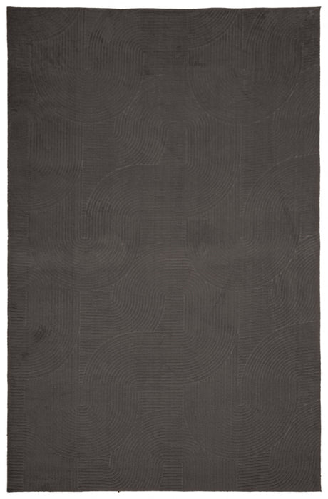 Tapis Lavable/Contemporain Elion 6'7\" x 9'0\" en Charbon