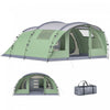 Outsunny Tente de Camping Multi-Pieces pour 5 Personnes, Grande Tente Familiale, Vert