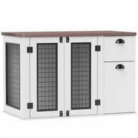 Pawhut Meubles De Cage Pour Chien De 44