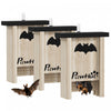 3pcs Boites A Chauves-souris En Bois, Maisons Concues Pour Attirer Les Chauves-souris