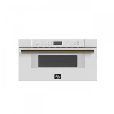 Forno Capoliveri Espresso 30-Inch Microwave Drawer, White, 1.2 cu.ft - FMWDR3000-30WHT | Tiroir micro-ondes Capoliveri 30 pouces, blanc, 1,2 pi³ - FMWDR3000-30WHT