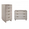 Ensemble de commode 2 pieces Granville Modern en gris clair