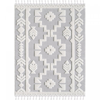 Quinto Tres Moroccan Shag Area Rug - 6'3" x 9'|Carpette à poil long Quinto Tres Moroccan - 6 pi 3 po x 9 pi