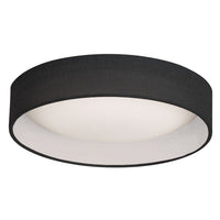 Plafonnier affleuré Cfled de Dainolite de 15 po avec abat-jour noir