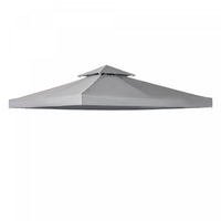 Outsunny 9.8' X 9.8' Voile Carre 2 Niveaux Gazebo Canopee Couverture Superieure De Remplacement Pare