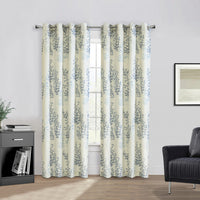 Panneau de rideau filtrant la lumière à œillets Lana bleu d’Habitat - 50 x 108
