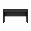 Bureau moderne Grace 54\" en noir (2 tiroirs)
