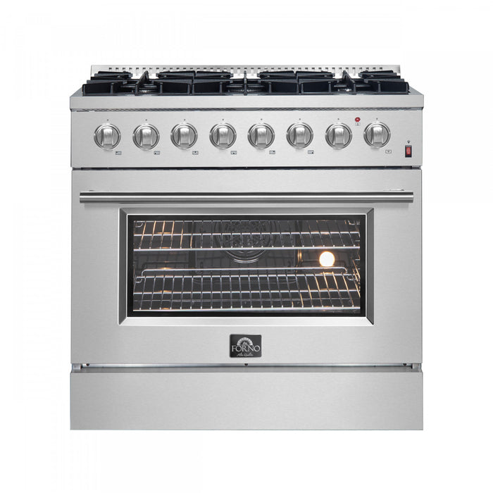 Cuisiniere a double combustible Marco 36 po, acier inoxydable, 5.36 pi³ - FFSGS6197-36