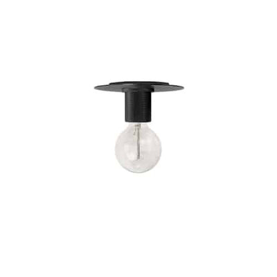 Dainolite Roswell 1 Light Flush Mount Medium Matte Black Lamp|Plafonnier affleuré moyen Roswell de Dainolite avec fini noir mat et 1 ampoule