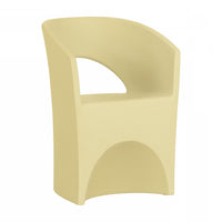 Chaise Dalya pour la terrasse - jaune pâle