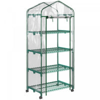 Outsunny Serre Portative Avec Etageres A 4 Niveaux, Transparent