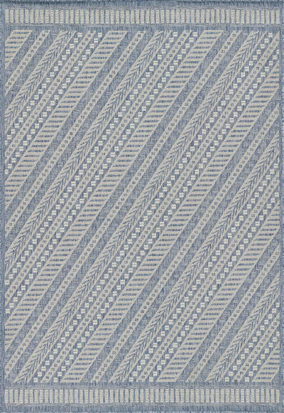 Livia Transitional 5'3" x 7'0" Area Rug in Blue Indoor Area Rug | Tapis Transitionnel Livia 5'3" x 7'0" en Bleu