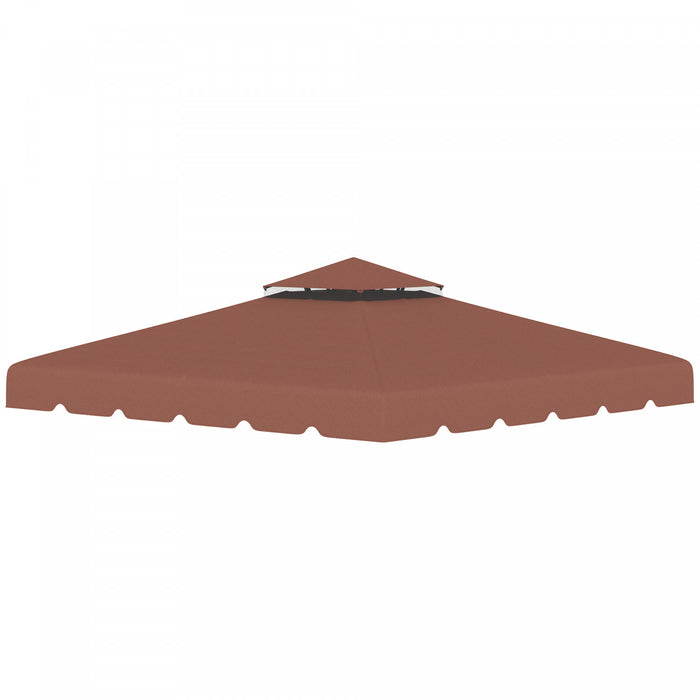 Outsunny Auvent De Rechange Pour Tonnelle 9.8' X 9.8', Couverture Superieure De Tonnelle Avec Toit Double Ventile Pour Terrasse De Jardin Exterieur (toit Uniquement), Cafe