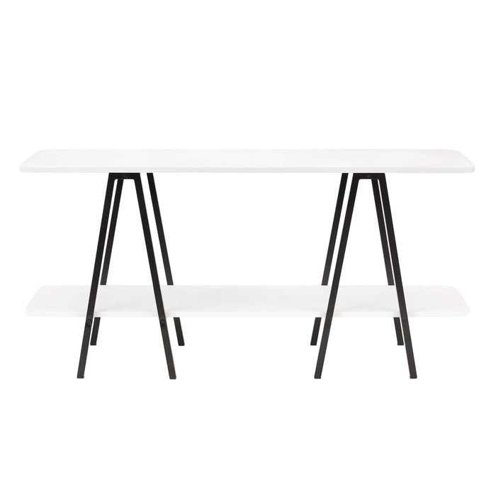 Console moderne contemporaine Celine 47\" en blanc