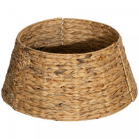 Homcom Cache-pied De Sapin De Noel En Jacinthe Tressee De 24 Po, Naturel