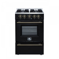 Cuisiniere a gaz autonome Breno de 24 po, noire – FFSGS6290-24BLK.