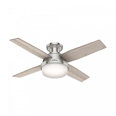 Dempsey Low Profile Ceiling Fan with Light Fixture - Grey | Ventilateur de plafond Dempsey à profil bas avec luminaire - Gris