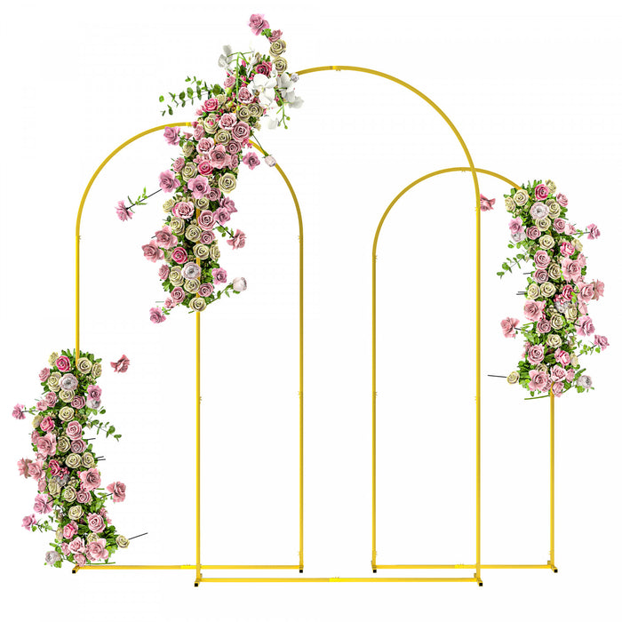 Outsunny Ensemble D'arches De Mariage Dorees De 7/6,5/6 Pieds