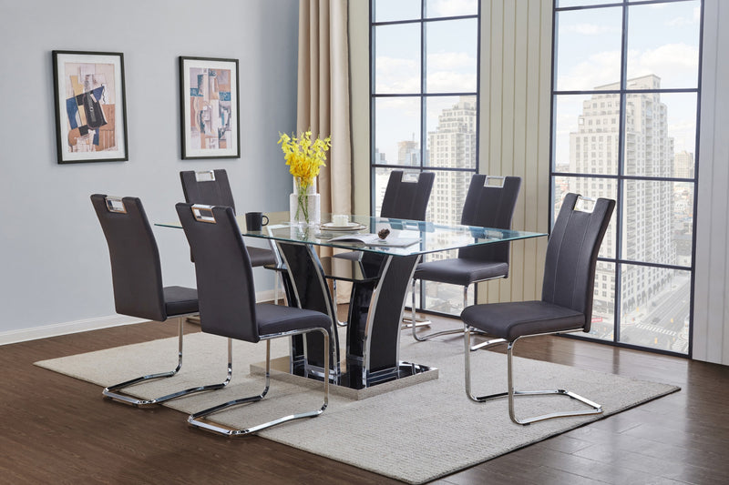 Chaise De Salle A Manger Paladin En Tissu Gris (ensemble De 2)