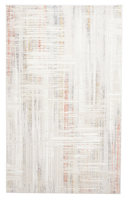 Tapis Contemporain/Moderne Quinn 8'0\" x 10'0\" en Gris