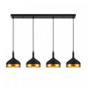 Luminaire pour îlot de la collection Dash - noir et doré