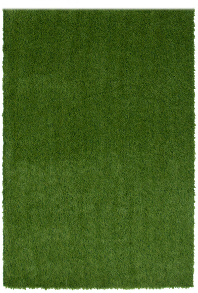 Contemporary 4'0" x 6'0" Faux Grass Rug in Green Outdoor Area Rug | Tapis en Gazon Synthetique Contemporain 4'0" x 6'0" en Vert