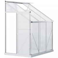 Outsunny Serre De Jardin A Acces Direct Aluminium Polycarbonate Avec Toit Ventile Pour Plantes, Herb