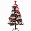 HOMCOM 5ft Prelit Chri stmas Tree Spruce with 8 Modes, 450 Tips, 150 LEDs
