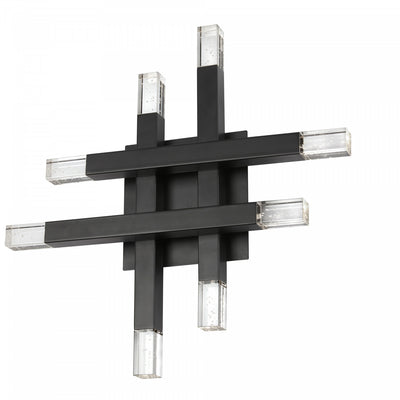 Dainolite Francesca Wall Sconce 24w Matte Black Acrylic Diffuser Lamp|Applique murale Francesca de Dainolite en acrylique qui diffuse la lumière, avec fini noir mat et ampoule de 24 W