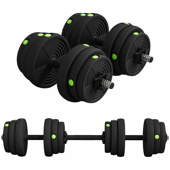 Soozier Ensemble d'halteres reglables avec poignees antiderapantes, 55LB