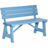 Banc De Jardin En Bois Outsunny Pour L'exterieur, Bleu