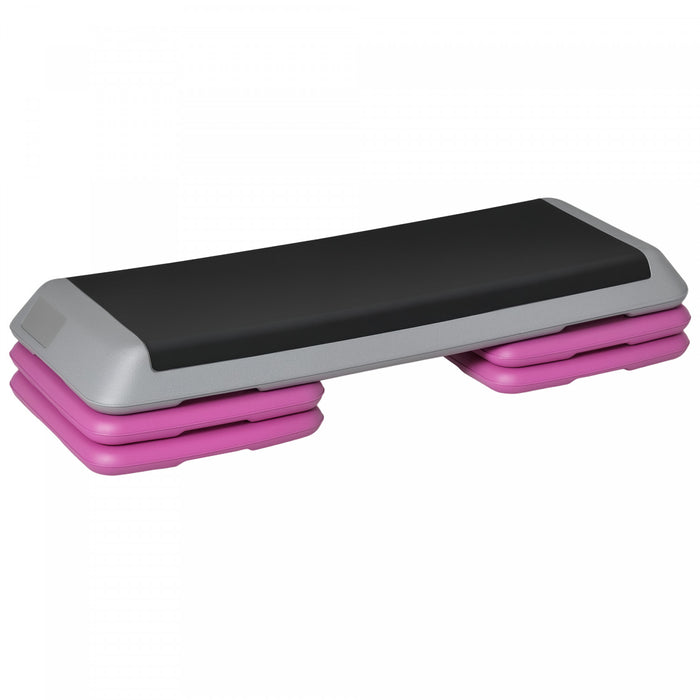 Soozier 43\" Plate-forme Aerobic Reglable Stepper 3 Niveaux, noir