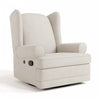 Storkcraft Serenity Fauteuil bercant inclinable rembourre a dossier a oreilles - Ivoire