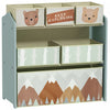 Organisateur de jouets Qaba avec 6 bacs de rangement, 63 x 30 x 66 cm, vert
