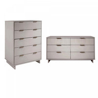  Ensemble de commode 2 pieces Granville Modern en gris clair