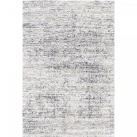 Carpette à poil long Paris crème à motif de vagues - 6 pi 7 po x 9 pi 6 po