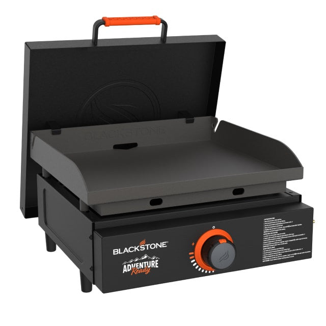 Plaque de cuisson « Blackstone 17\" Adventure Ready » avec couvercle rigide et sac de transport - 2273