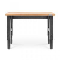 Établi de 4 pi à hauteur réglable en bois franc de Gladiator - granite martelé