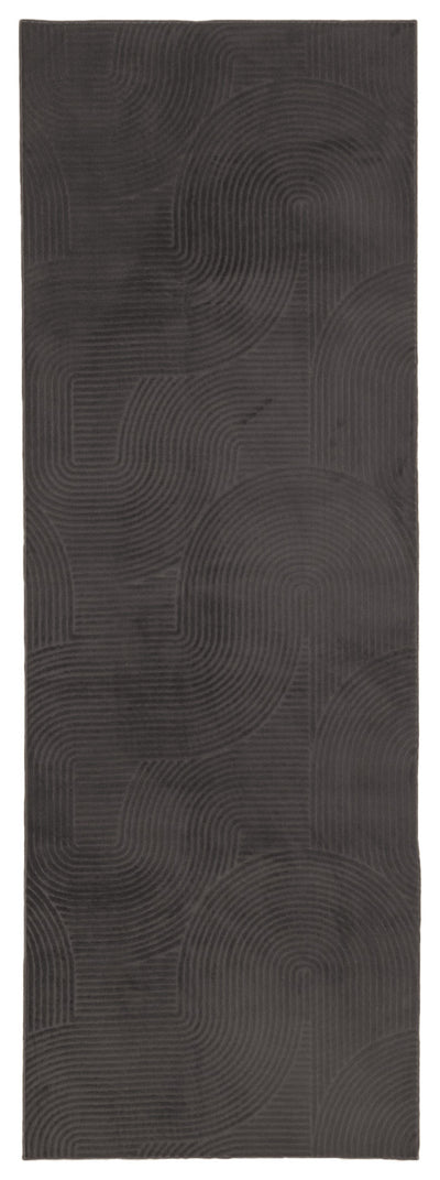 Elion Contemporary Charcoal Washable Rug 1'10" x 6'0" Indoor Area Rug | Tapis Lavable/Contemporain  Elion 1'10" x 6'0" en Charbon