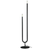 Lampe à pied Wand de Dainolite avec fini noir mat et 2 ampoules
