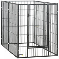 Pawhut Parc Pour Chien A 6 Panneaux De 32.5