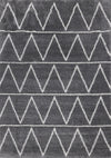 Carpette Fairmont à motifs de rangées en zigzag - 7 pi 10 po x 10 pi 6 po