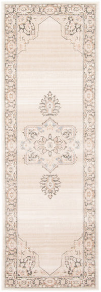  Carpette longue Myra ivoire - 2 pi 8 po x 8 pi 2 po