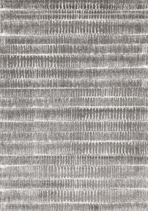 Carpette douce à motif de rangées de rayures - 7 pi 10 po x 10 pi 10 po