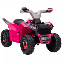 Aosom Quad 6 V Pour Enfants, Vehicule Electrique Alimente Par Batterie Pour Enfants Avec Roues Resis