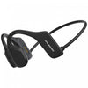 Casque d’écoute autour du cou à oreilles ouvertes Mercato de OPN Sound noir avec Bluetooth et microphone 