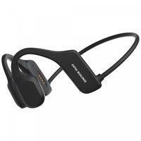 Casque d’écoute autour du cou à oreilles ouvertes Mercato de OPN Sound noir avec Bluetooth et microphone 