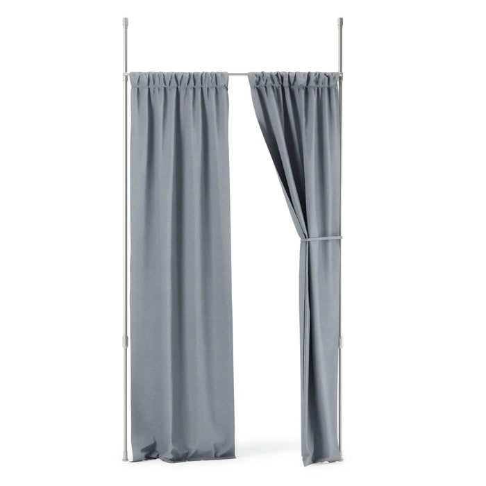  Tringle à rideaux et séparateur de pièce extensible Anywhere de Umbra nickel métallique - 36 po à 66 po