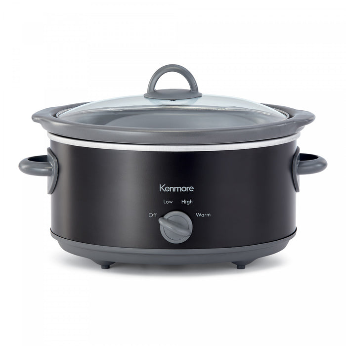 Mijoteuse Kenmore de 5 qt, facile a utilise, controle a cadran