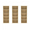 Bibliotheque ouverte moderne Rivington 28\" en chene naturel - Ensemble de 3